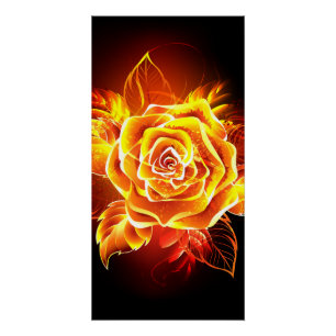 Pôster Blooming Fire Rosa
