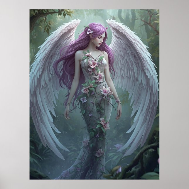 Poster Blooming Forest Angel (Frente)