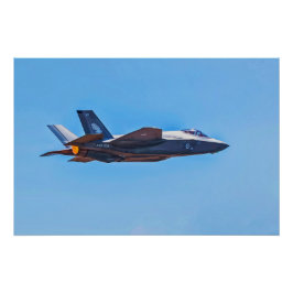 Pôster Bloqueado Martin F- 35A Lightning II Poster