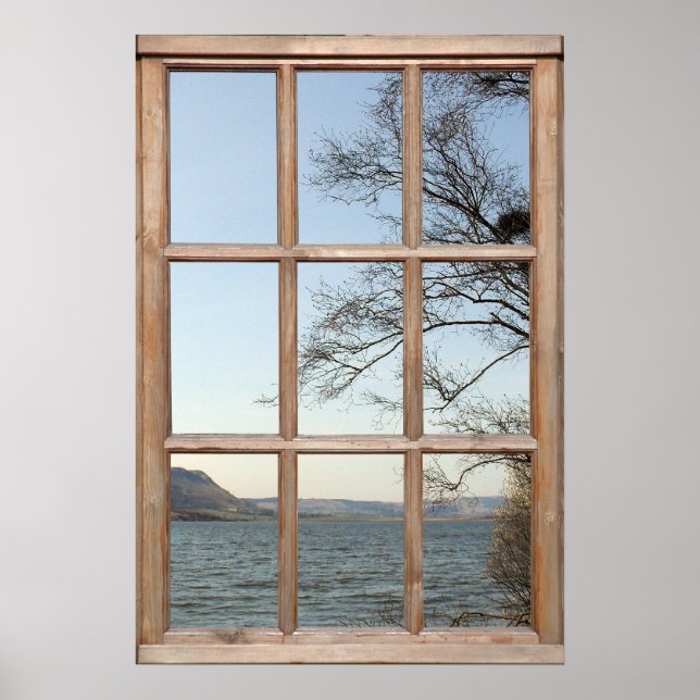 Poster Bloquear Vista a partir de uma Janela (Frente)