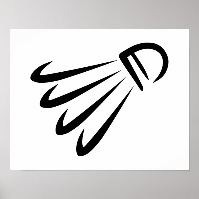 Pôster Bloqueio de Badminton (Frente)