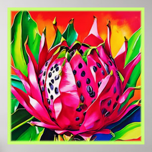 Poster Bloqueio de Frutas de Dragões Exóticos