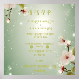 Poster Blossomas de Amor" Coleção de Convite Caseiro