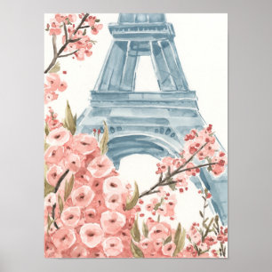 Poster Blossomas de Cereja de Paris
