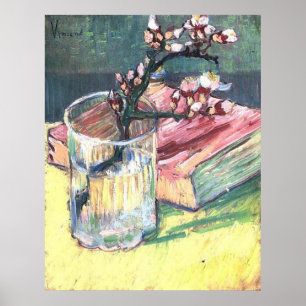 Pôster Blossoming Almond Branch de Vincent van Gogh