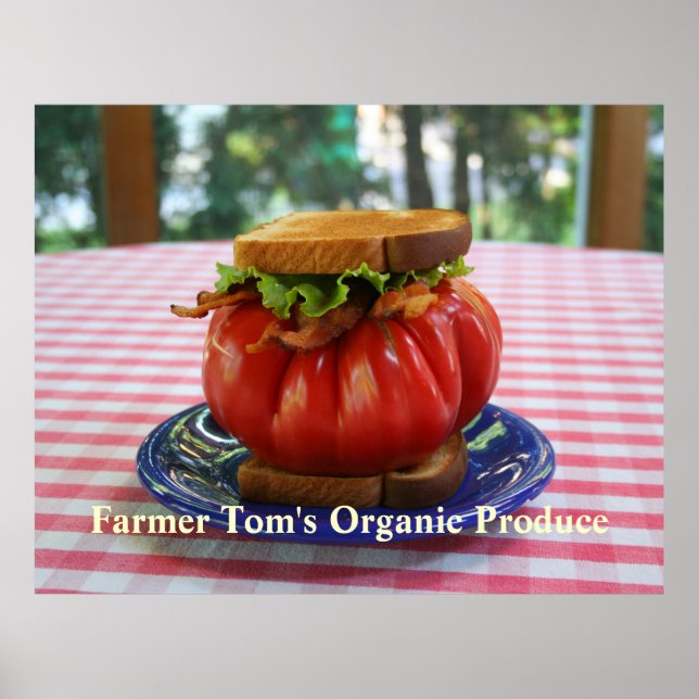 Poster BLT com tomate gigante (Frente)
