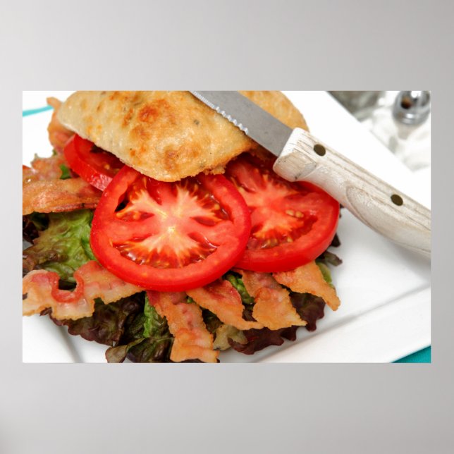 Pôster BLT Em Um Roll De Ciabatta (Frente)