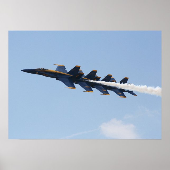 Pôster Blue Angels FA-18 (Frente)