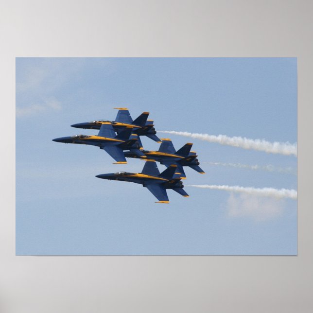 Pôster Blue Angels FA-18 (Frente)
