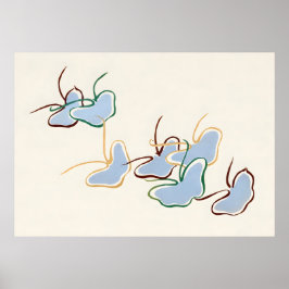 Poster Blue Butterfly