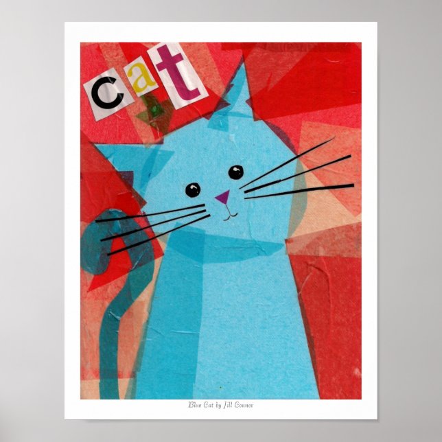 Poster Blue Cat (Frente)
