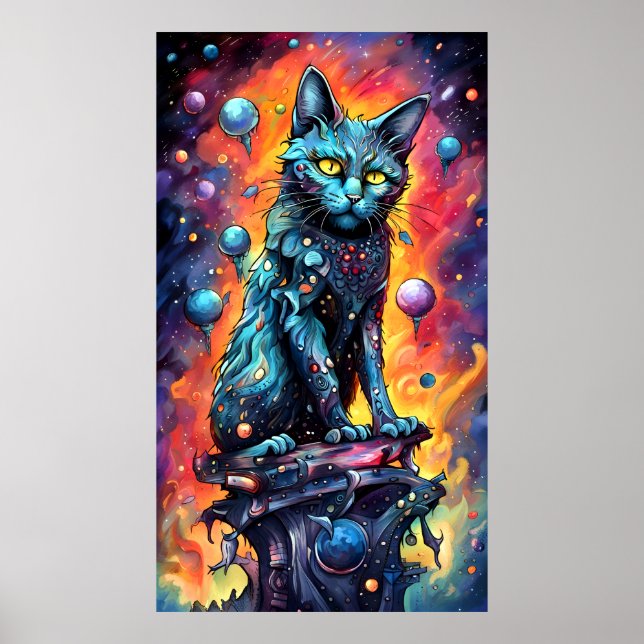 Poster Blue Cat I (Frente)