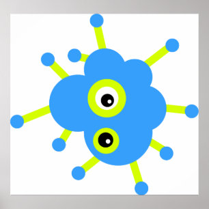 Pôster Blue Cloud Germ