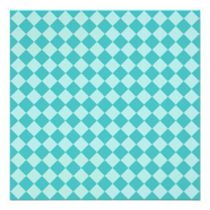 Pôster Blue Combination Diamond Patterno de Shirley Taylo