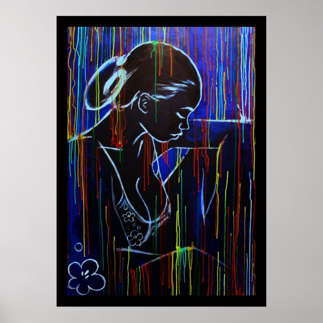 Pôster Blue Creole Rain (Frente)