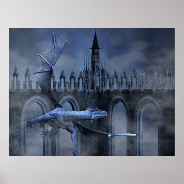 Pôster Blue Dragon Flight (Frente)