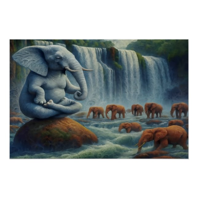 Pôster Blue Elephant  (Frente)