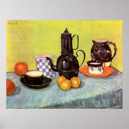 Poster Blue Enamel Coffeepot por Vincent van Gogh