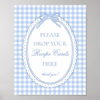 Blue Gingham Coquette Bow Share a Recipe