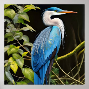 Poster Blue Heron