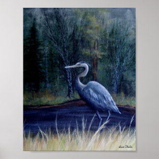 Pôster Blue Heron de Suzie Thaller