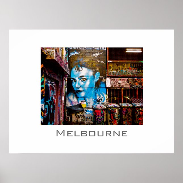 Poster Blue Lady, Melbourne (Frente)