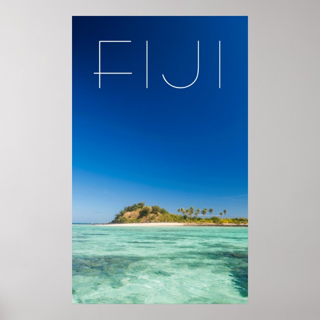 Poster Blue Lagoon Seascape (Ilhas Fiji) (Frente)