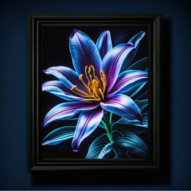 Poster Blue Lily IV (Criador carregado)