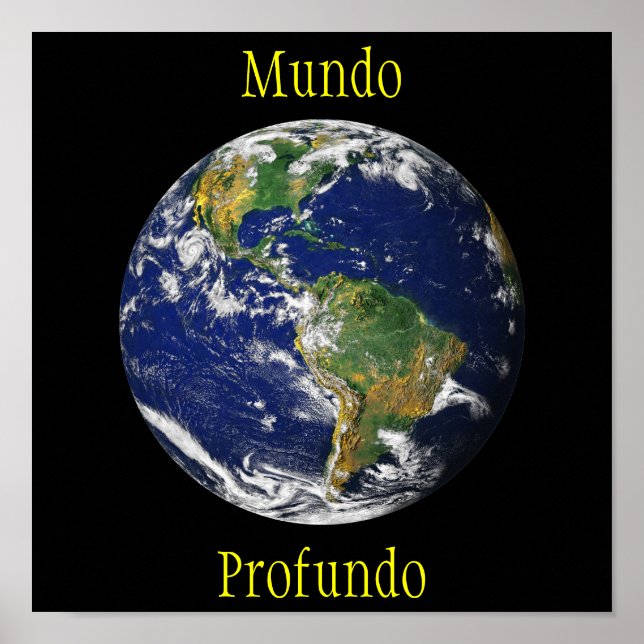 Pôster Blue Marble_Mundo Proprofundo (Frente)