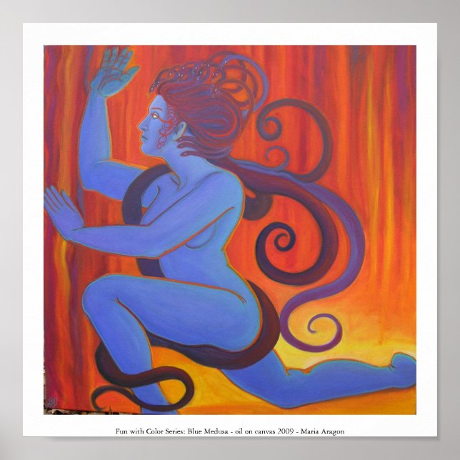 Pôster Blue Medusa (Frente)