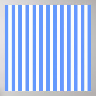 Pôster Blue Modern Stripes