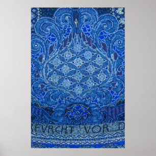 Poster Blue Mosaic Detail, Alemanha