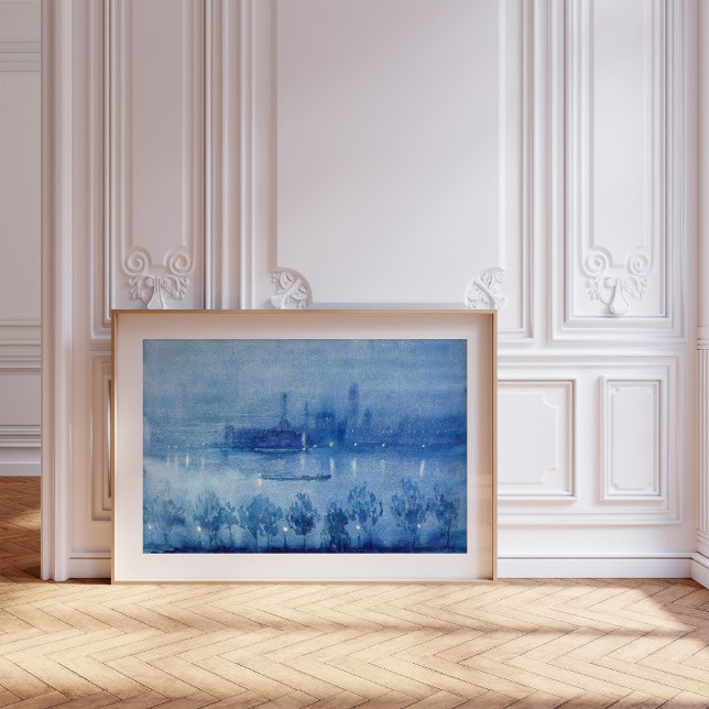 Poster Blue Night, Londres | Joseph Pennell (Criador carregado)