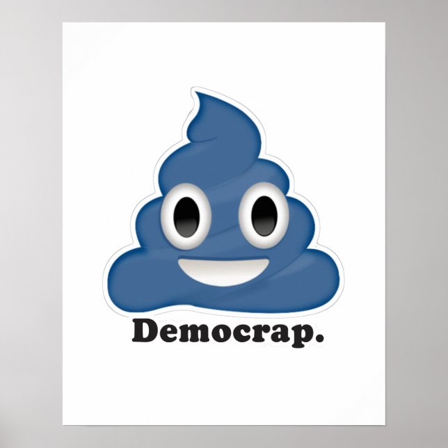 Poster Blue Poo Democrap - (Frente)