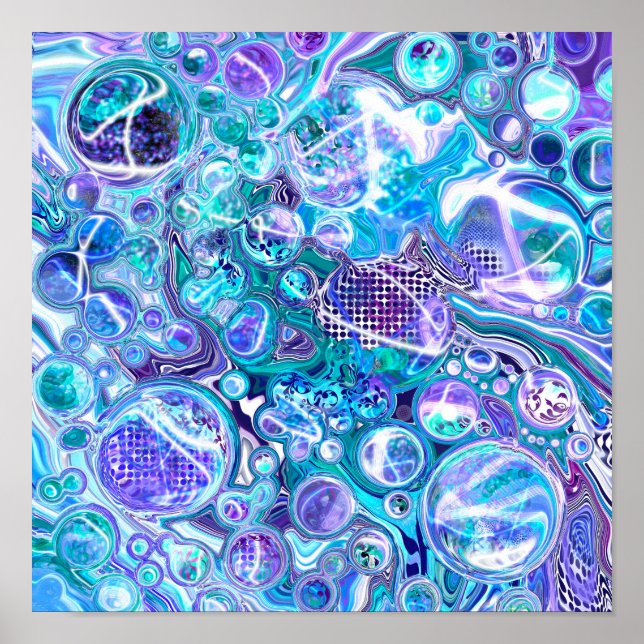 Poster Blue Rhapsody | Abstrato Art (Frente)