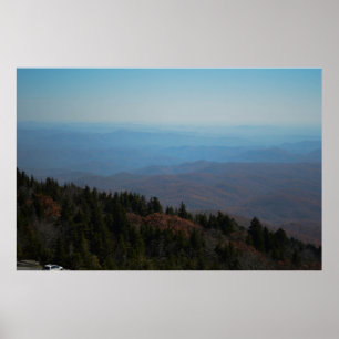 Poster Blue Ridge Mountain North Carolina Nature Photo