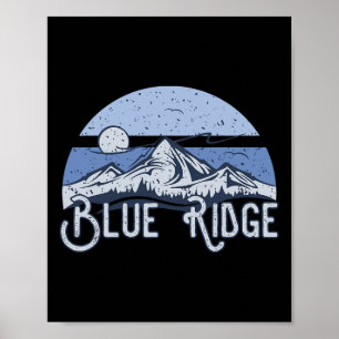 Poster Blue Ridge Para Mochileiros E Fãs Da Montanha Park