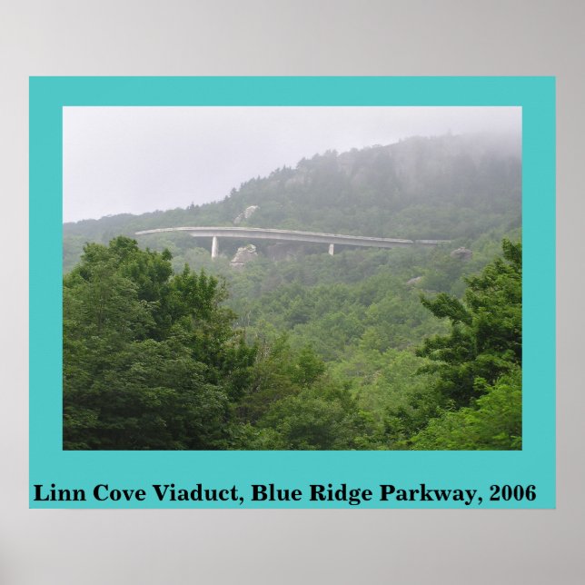 Pôster Blue Ridge Parkway Linn Cove Viaduct (Frente)