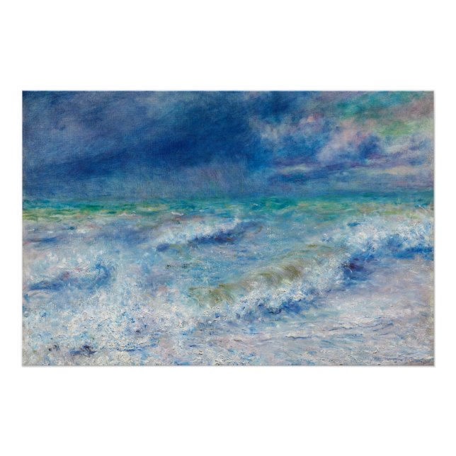 Pôster Blue Seascape by Renoir (Frente)