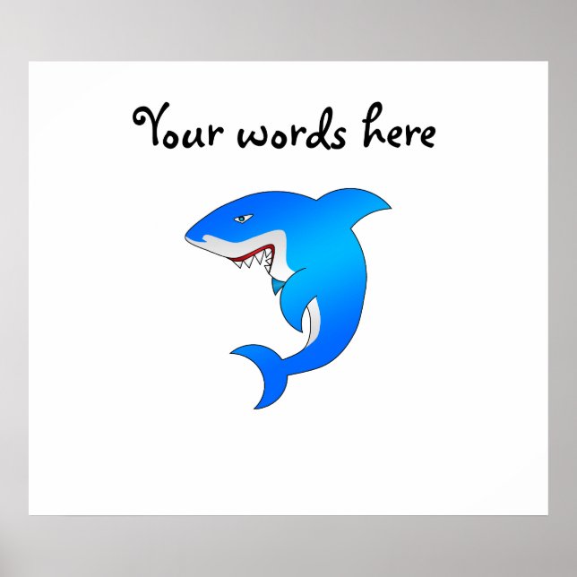 Pôster Blue shark (Frente)