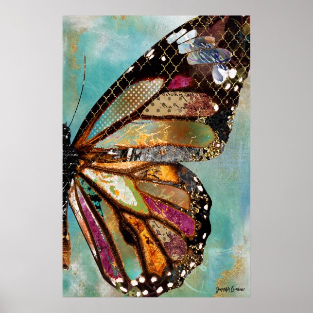 Poster Blue Skies Butterfly Wing (Frente)