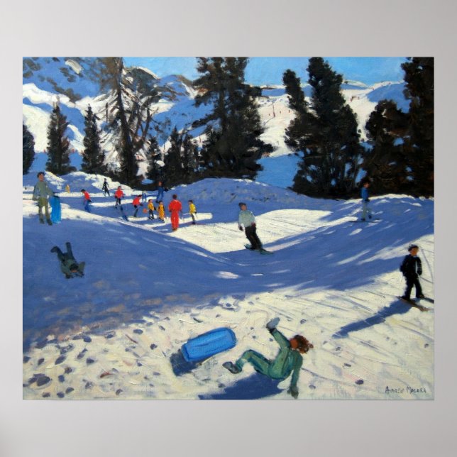 Poster Blue Sledge Belle Plagne (Frente)