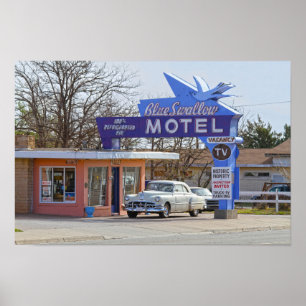 Poster Blue Swallow Motel, Tucumcari, Novo México