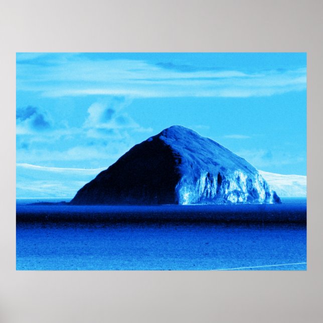 Poster Blue Views Ailsa Craig Firth of Clyde Scotland (Frente)