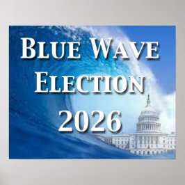 Poster Blue Wave Election 2026