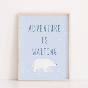 Poster Blue Winter   A Aventura Está À Espera Do Decor De
