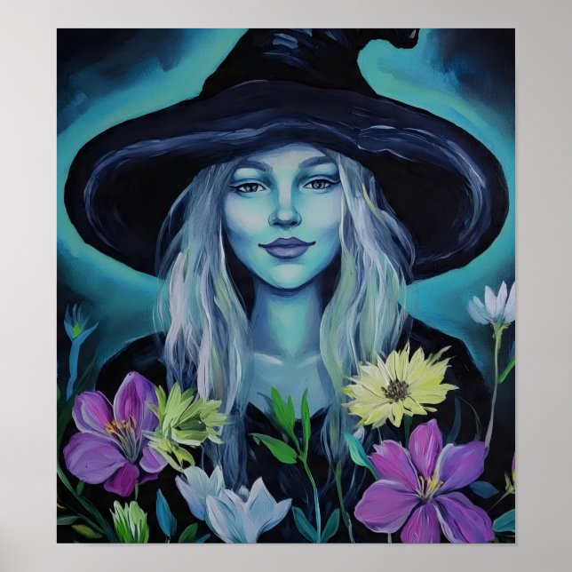 Poster BlueAuraFlowerWitch (Frente)