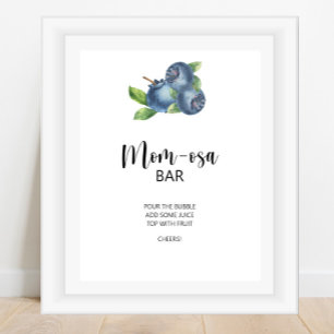 Poster Blueberry \ bar Mãe-osa