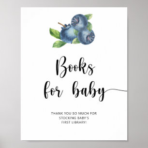 Poster Blueberry - livros para bebê