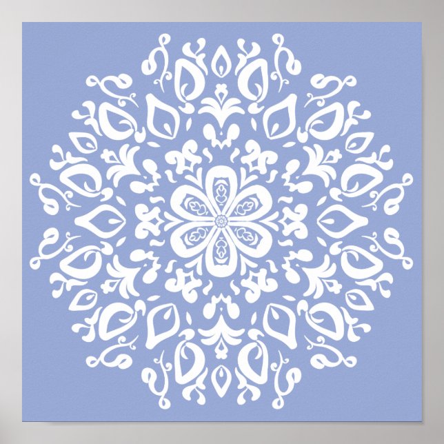 Pôster Blueberry Mandala (Frente)